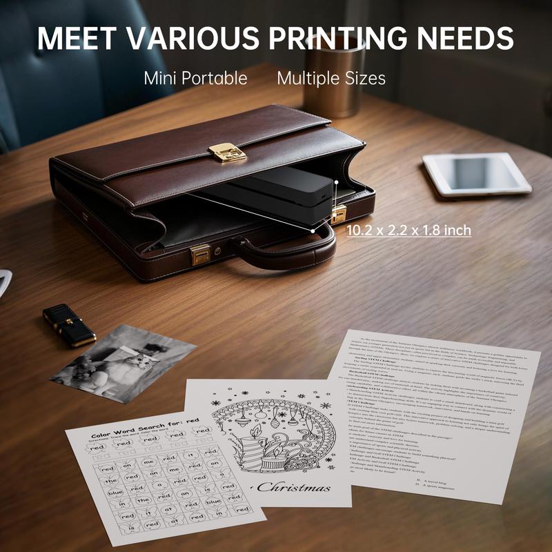 Inkless Portable Thermal Printer