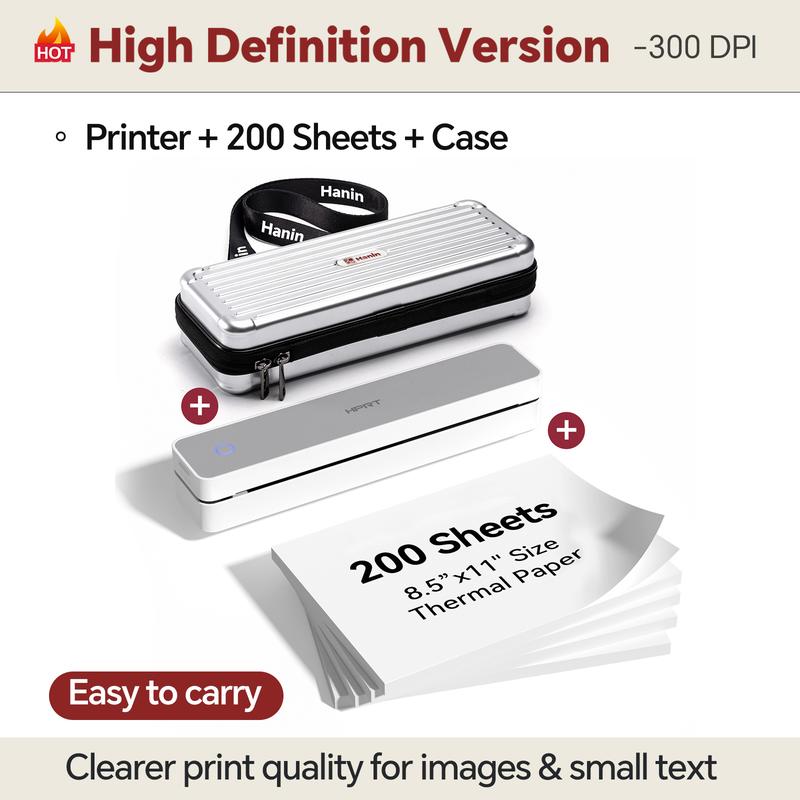 Inkless Portable Thermal Printer